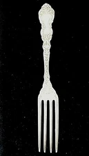 1894 Gorham Sterling Imperial Chrysanthemum 6 3/4" Salad Fork No Mono, 43.2g