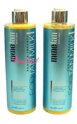 2 x MineTan Boost & Enhance Hydrating EOD Tan Milk 12 oz.