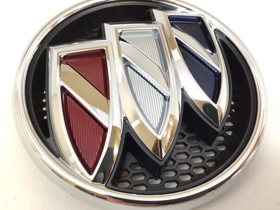 Buick Encore GX 2020-2023 parrilla delantera Tri-Shield emblema de color nuevo OEM 42573566 Foto 3 de 4