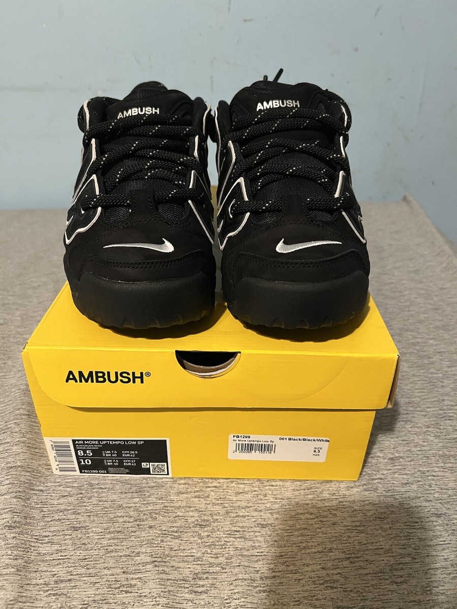 Size 8.5 - Nike AMBUSH x Air More Uptempo Low Black | eBay Size 8.5 - Nike AMBUSH x Air More Uptempo Low Black | eBay