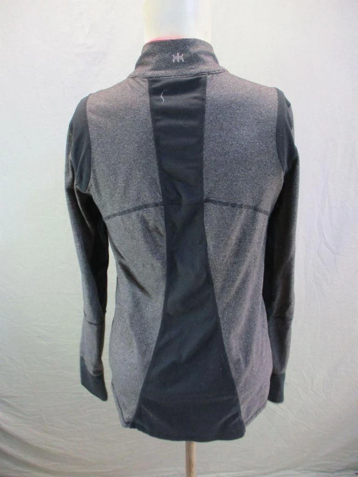 Top Pullover Kyodan Talla M Mujer Gris/Negro Atlético Manga Larga 1/2 Cremallera 7Y135 Foto 4 de 4