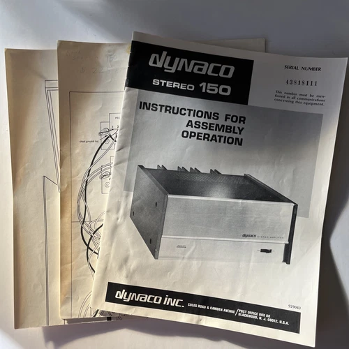 Vintage Audiophile Dynaco/Dynakit ST-150 Stereo Power Amplifier Rare Kit Built - Picture 6 of 13