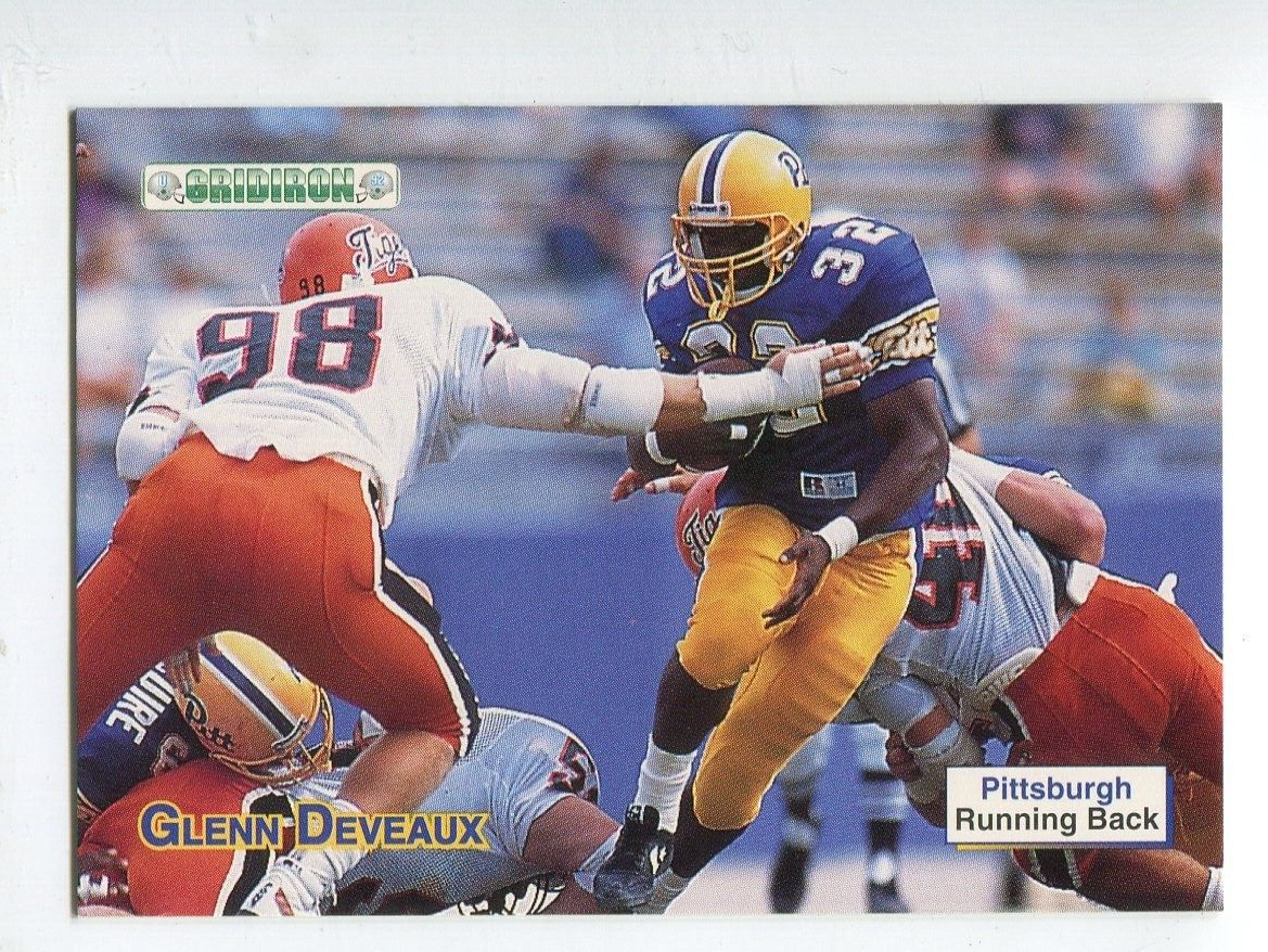 1992 Gridiron #83 Glenn Deveaux Pittsburgh Panthers | eBay