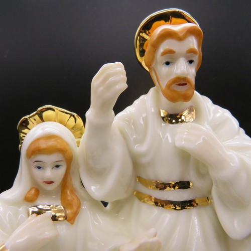 1996 The San Francisco Music Box Co - Holy Family - Joy to the World - Porcelain - Picture 5 of 6