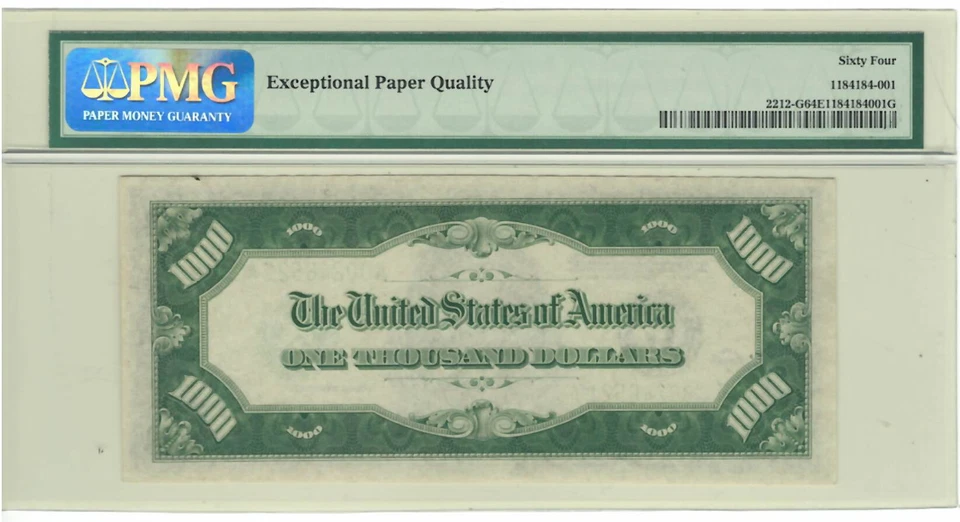 1934 A $1000 FRN Chicago FR.2212-G PMG 64 EPQ ~ Choice Uncirculated - Image 4 of 4