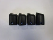 RAIL CAP (SET OF 4) 2 1/8" X 1 3/8" BLACK MARINE BOAT