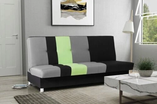 DEKRAM furniture sofa LIVIO sofa bed, folds on springs, couch.