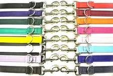 5ft 8ft 11ft Police Style Dog Training Lead Double Ended 20/25mm Cushion Webbing