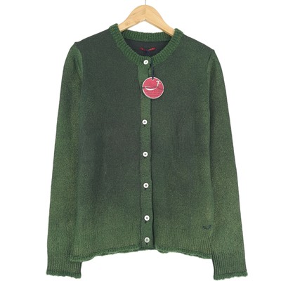 Jacob Cohen Frauen Pullover Strickjacke Grün Wolle Nr2 Größe S