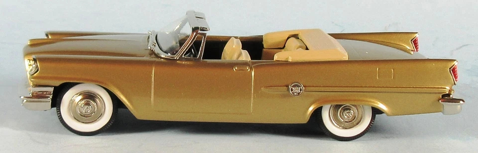 BROOKLIN 1959 Chrysler 300E Conv. (Gold Met.) 1/43 Scale Diecast Model MINT NEW! - Image 2 of 4