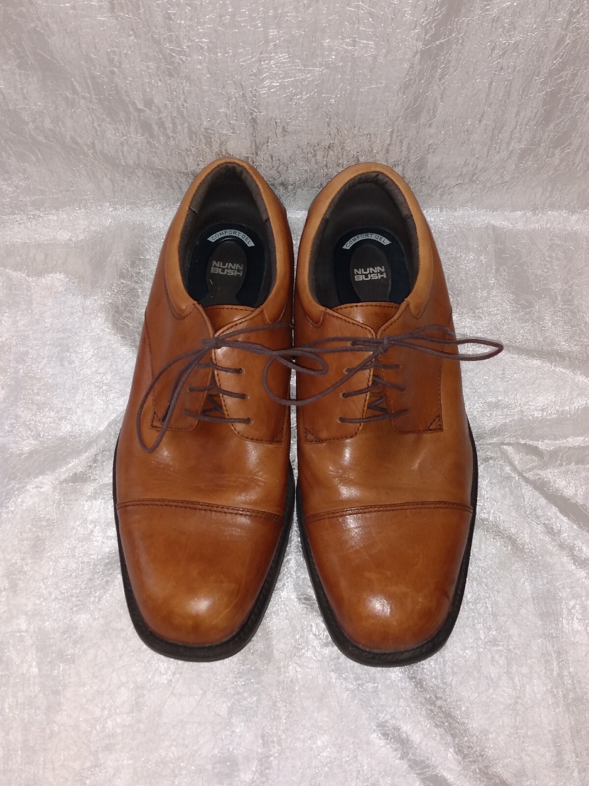 SAOLA Scarpe Oxford in pelle caramello da uomo taglia 10M marrone cognac nonno Light Academia
