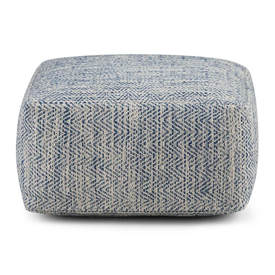 Nate 20-inch Square Pouf - Image 3 of 4