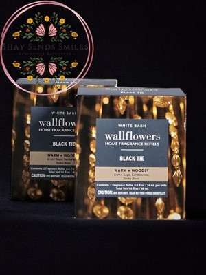 Black Tie Wallflower 2 Pack (x2) Plus Black Flare Wallflower Plug In