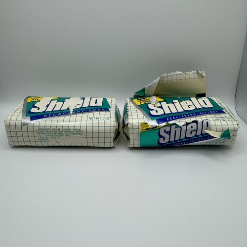 Lot Of 2 Vintage Shield Deodorant Bath Bar Soap Discontinued 5oz Sealed NOS - Picture 4 of 8