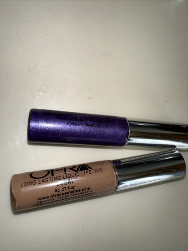 Ofra Long Lasting Liquid Lipstick Dubai 0.27 oz Full Size NWOB lot of 2 purple