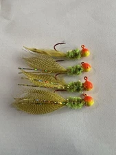 hand tied crappie jigs 1/16