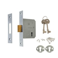 Era 3 Lever Mortice Door Lock Security Deadlock 2.5"/ 3.0" with 2 Keys