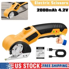 Cordless Electric Scissors,4V Rechargeable Cardboard Cutter Heavy Duty Scissor