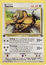 Tauros 47/64 Uncommon Jungle Pokemon 1st Edition Lightly Played on eBay