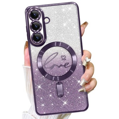 Designed for Samsung Galaxy S26 Plus Case,Compatible with MagSafe Love Heart ...