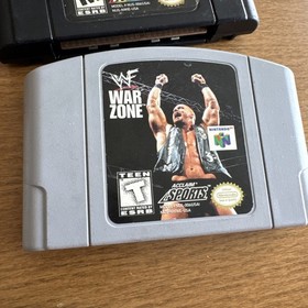 Nintendo 64 WWF/WCW/ECW Wrestling Wrestlemania Video Game Lot of 5 N64 Tested!