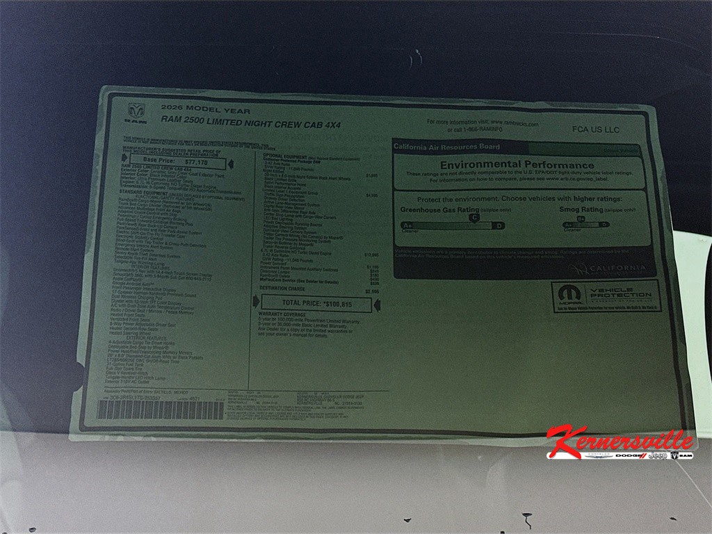 2026 Ram 2500 Limited Night 14in thumbnail 21