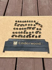 Black & Gold Underwood Typewriter Keys & Paper rest for Crafts Jewelry Steampunk thumbnail