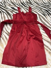 NWT PAPERDOLL girls Red Satin Holiday Dress 8