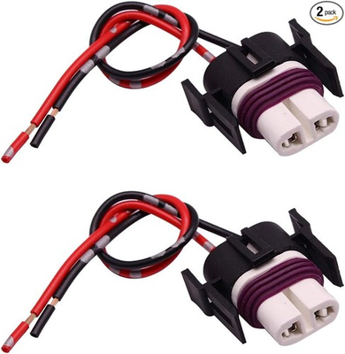 #ad #ad H11 H8 H9 881 880 High Temperature Ceramic Wiring Female Plug h11 pigtail $16.99