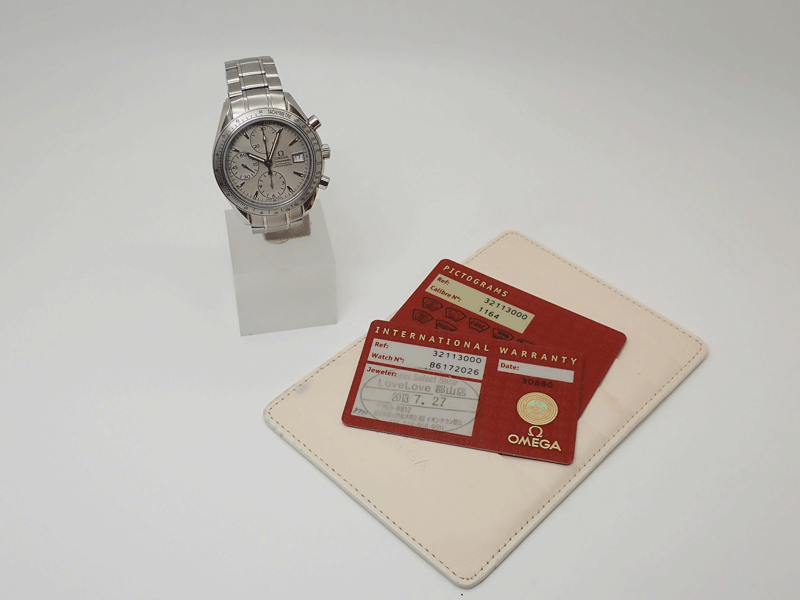 OMEGA Speedmaster Date 3211.30 Auto Silver Dial Chronometer with G Card 326408