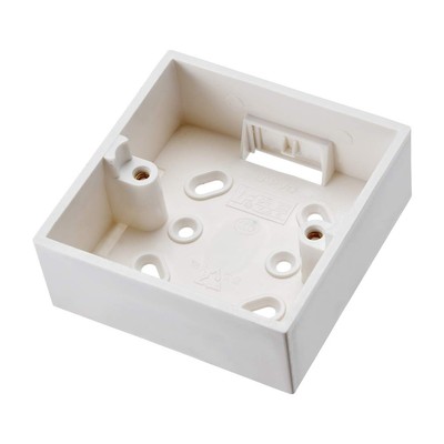 uxcell  Surface Mount Wall Switch Socket Box Outlet Single Gang 86 Type white 