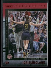 2025 Panini Chronicled #24 Caitlin Clark WNBA Red Holo