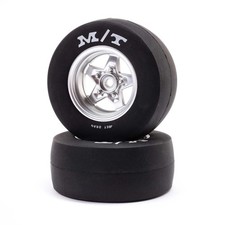 Mickey Thompson Rear Tire Premounted Mini Drag Los41041 Rc Tire