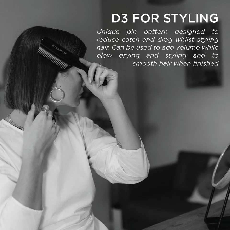 D3 оригинальный кудрявый определение и стайлер щетка для вьющихся волос для женщин мужчин 7 ряд распутывание - Изображение 4 из 4