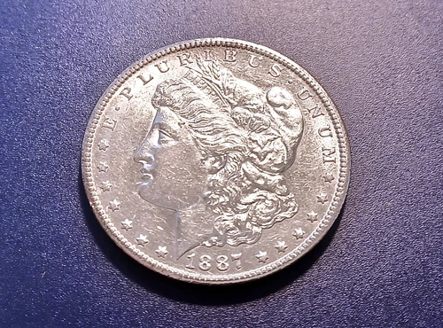 Very Choice AU 1887-S Morgan Dollar