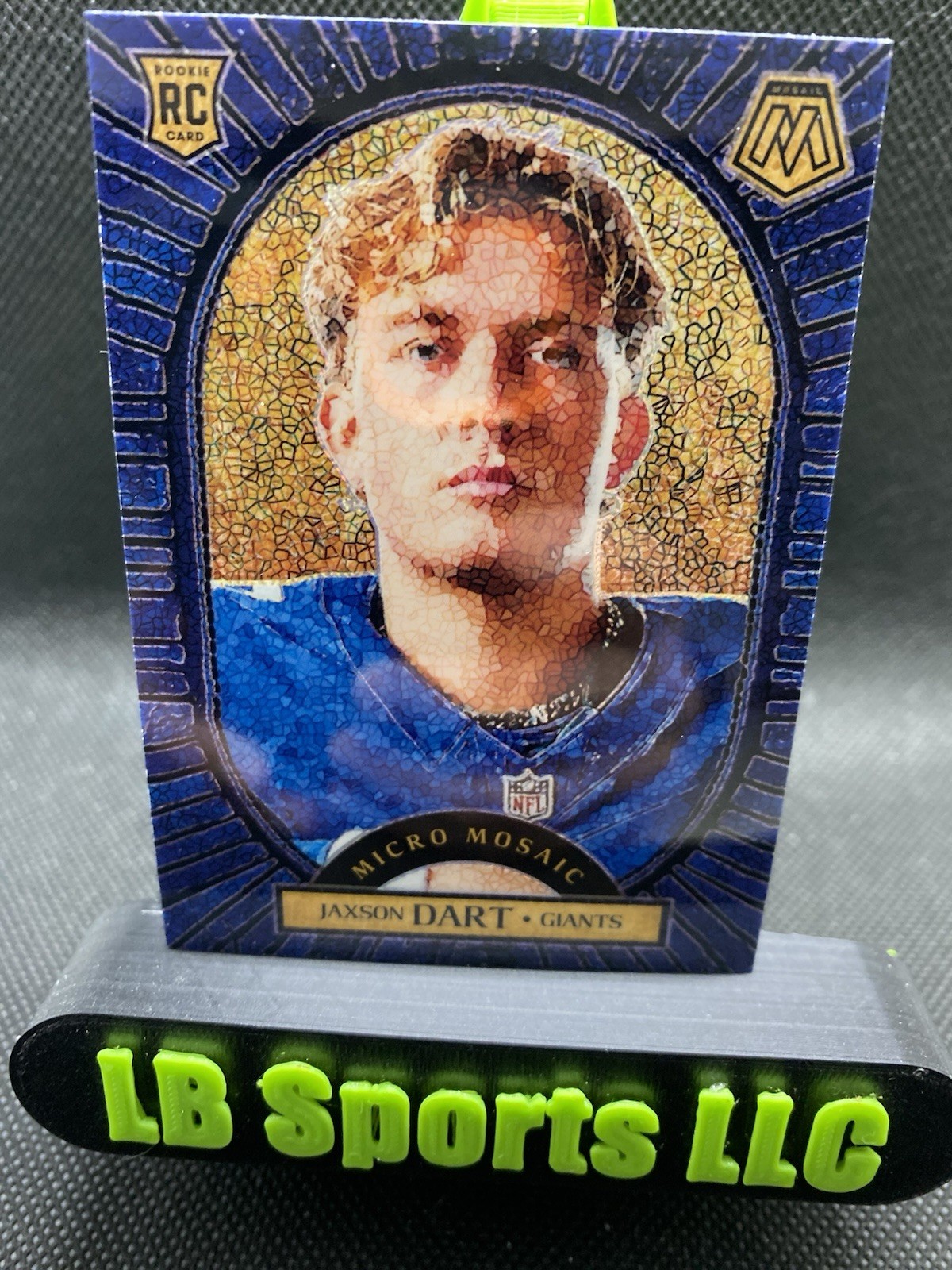 2025 Mosaic Football Jaxson Dart Micro Mosaic RC #6 Giants