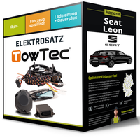 Elektrosatz 13-Pol Spezifisch für Seat Leon 11.2019-Jetzt NEU Towtec