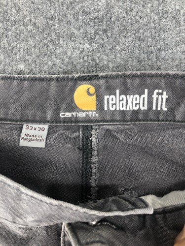 Carhartt Pants Mens 33x30 Relaxed Fit Double Knee Workwear Carpenter Distressed - Picture 3 of 12