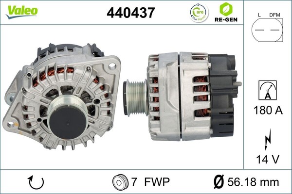Valeo Generator Passend FüR Fiat Passend FüR Iveco-image