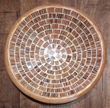 Mosaic Tile Ceramic Bowl Made In Indonesia 8.25"