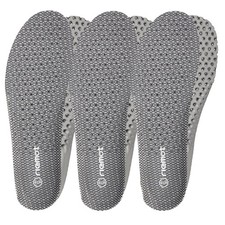 riemot 3 Pairs Shoe Insoles for Men Breathable US 9 Men, Flat Grey 3