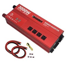 12V Power Inverter,Peak 6000W, Car/Truck/RV DC 12V to 110V 4AC Converter, 3000W