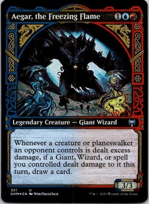 Aegar, the Freezing Flame (Showcase) U Kaldheim 321 MP Foil MTG