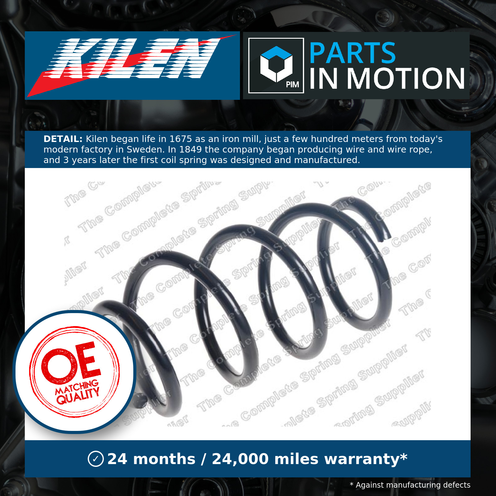 2x Suspension Coil Spring Front Long Life High Quality Fits VW Polo ROC CS8963 - Image 5