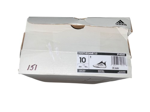 Adidas Own The Game 3.0 Sneaker Basket Uomo Bianco IF4565 US Taglia 10 NUOVE - Foto 5 di 7