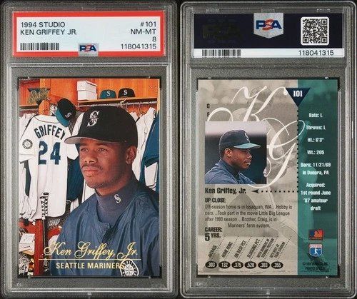 1994 Studio #101 Ken Griffey Jr PSA 8
