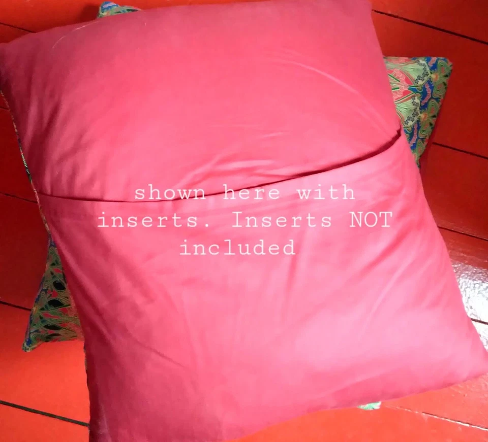 Juego de 2 fundas de almohada Liberty Ianthe Red Throw 18x18 Art Nouveau Foto 3 de 4