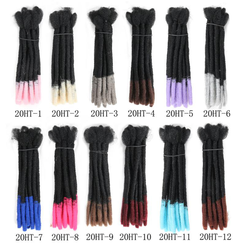 8-12inch Ombre Dreadlocks Hair Extensions Synthetic Crochet Braiding Dreads Locs - Picture 2 of 9