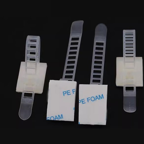 Cable Tie Mount Adjustable Clips Self Adhesive Strap Fix Holder Plastic Network - Bild 8 von 18