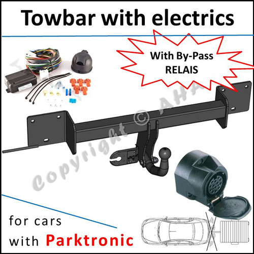 Towbar incl electrics 13pin PDC for BMW 3 Series E90 Saloon/E91 Estate ...